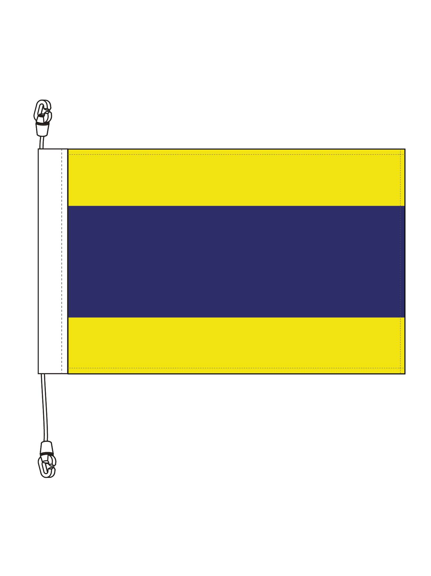 Code 'D' Martime Signal Flag. || Heavy Duty Polybunting.