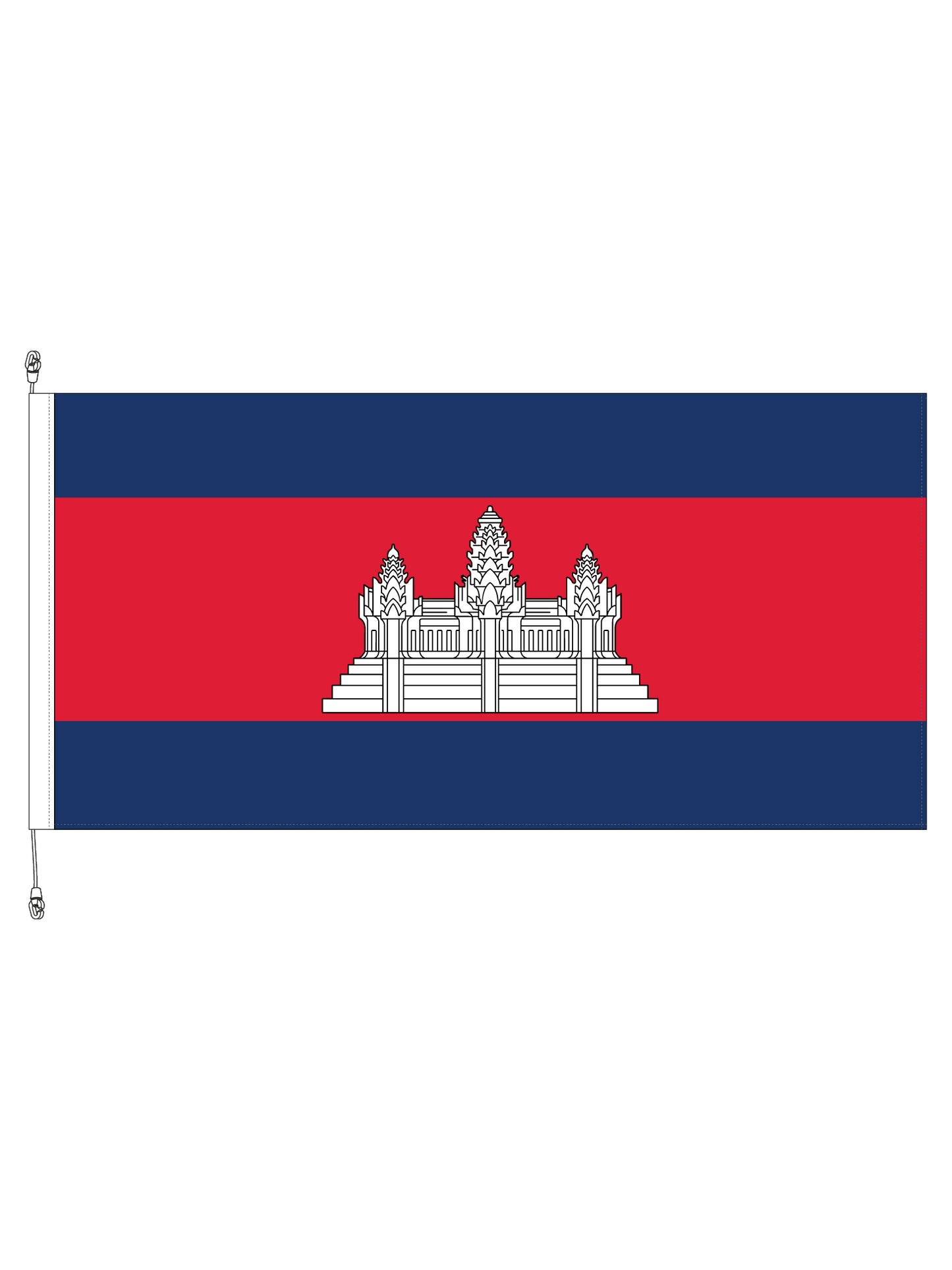 Cambodia Flag || Premium (with exclusive Swivel Clips).