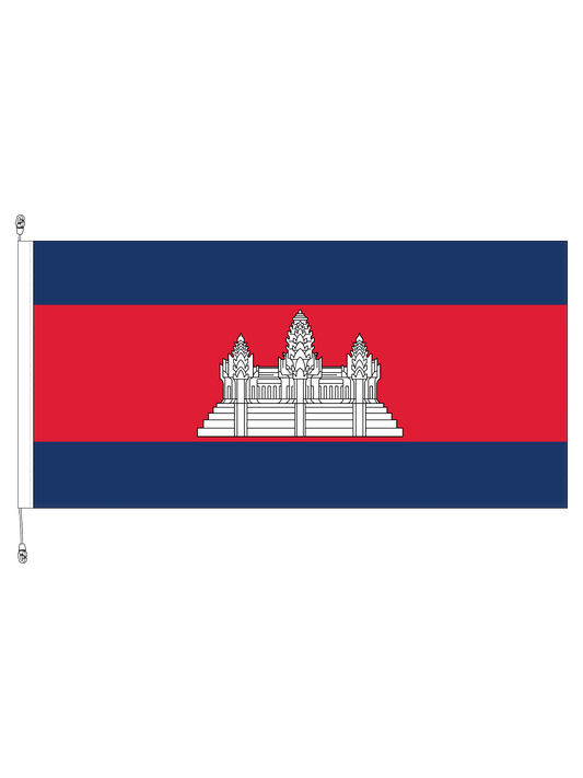 Cambodia Flag || Premium (with exclusive Swivel Clips).