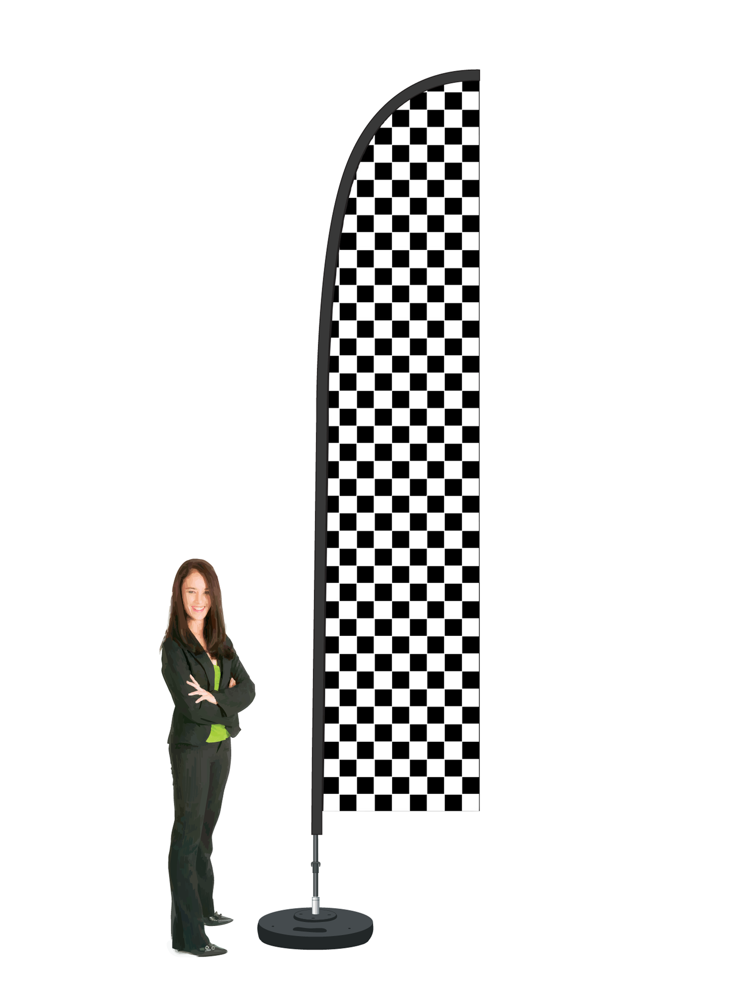 Chequered Durapole Flex Display