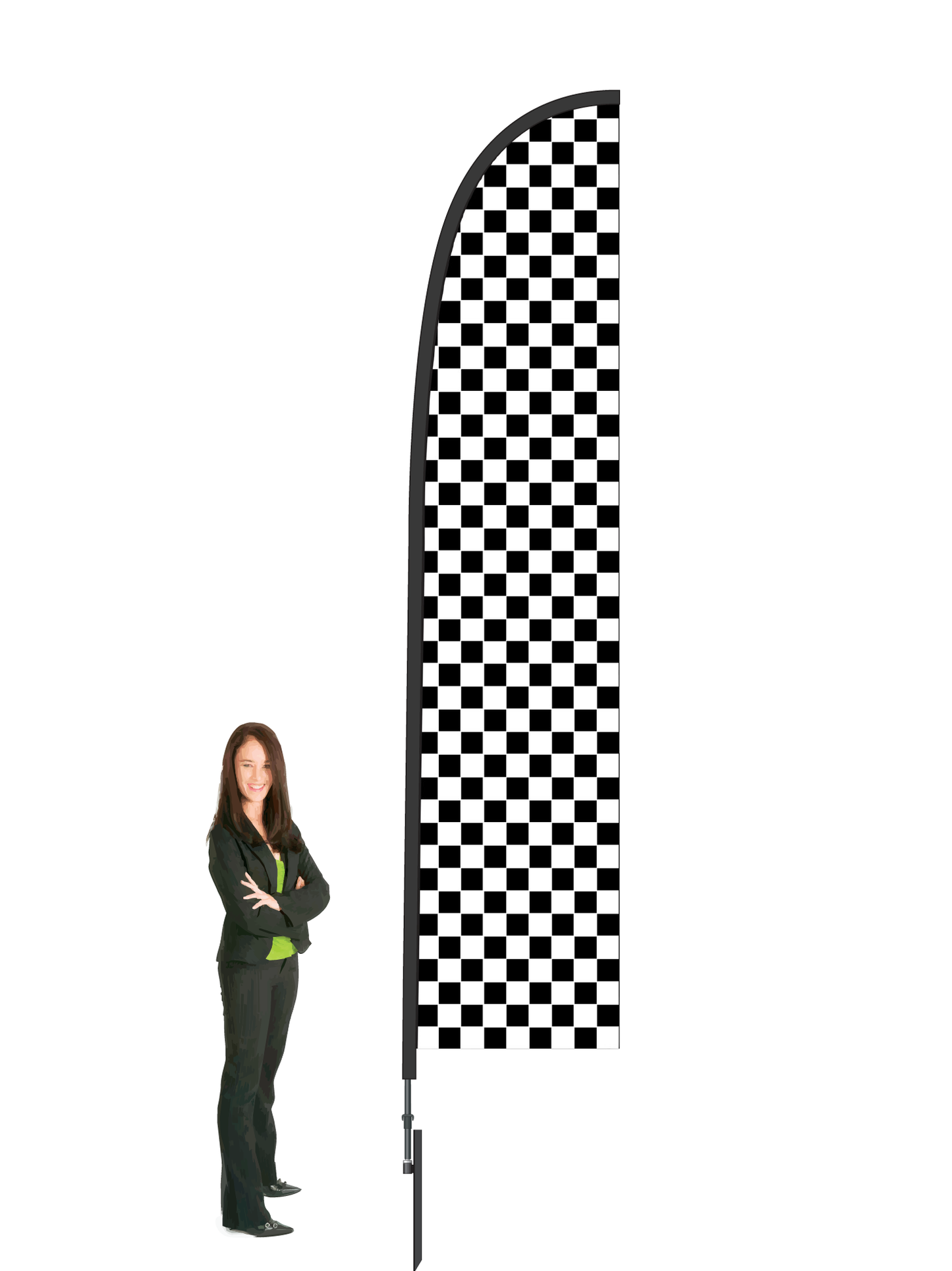 Chequered Durapole Flex Display