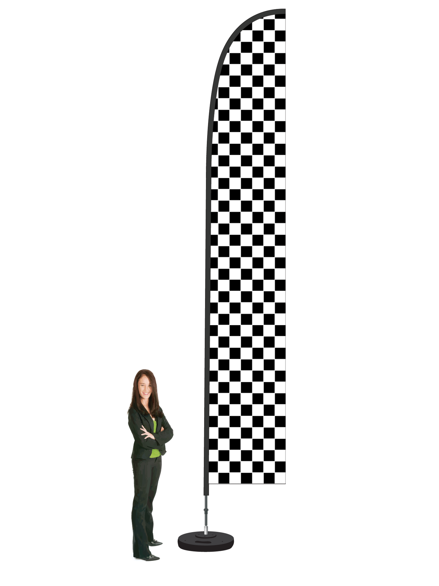 Chequered Durapole Flex Display