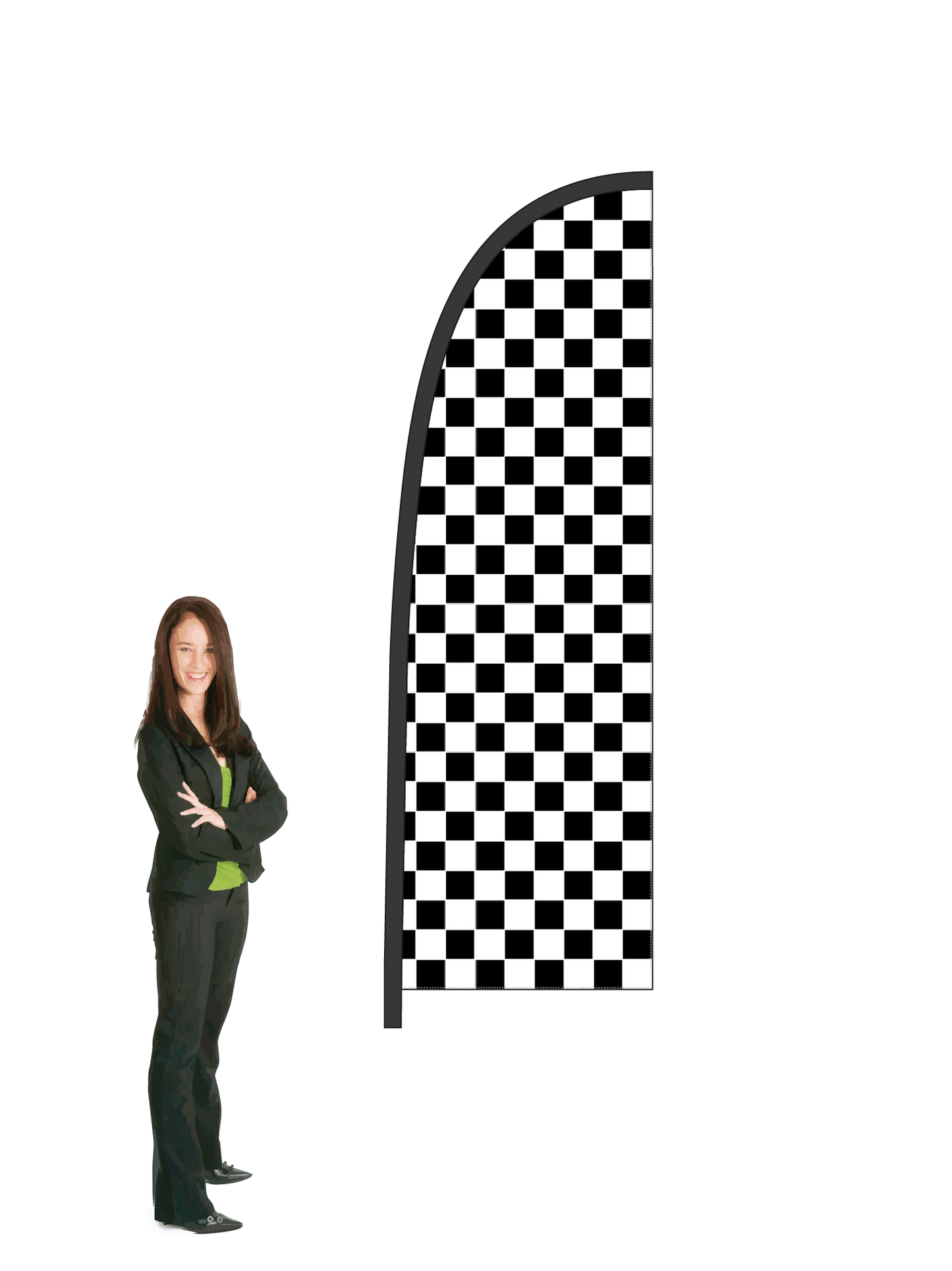 Chequered Durapole Flex Display