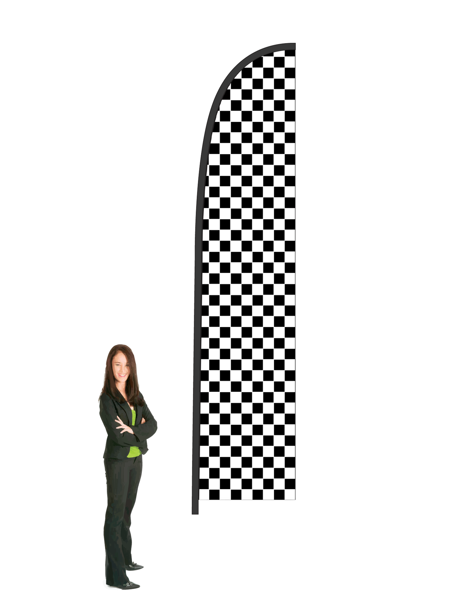 Chequered Durapole Flex Display