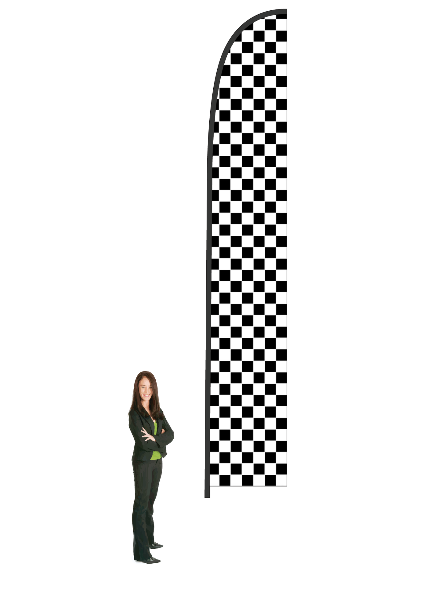 Chequered Durapole Flex Display