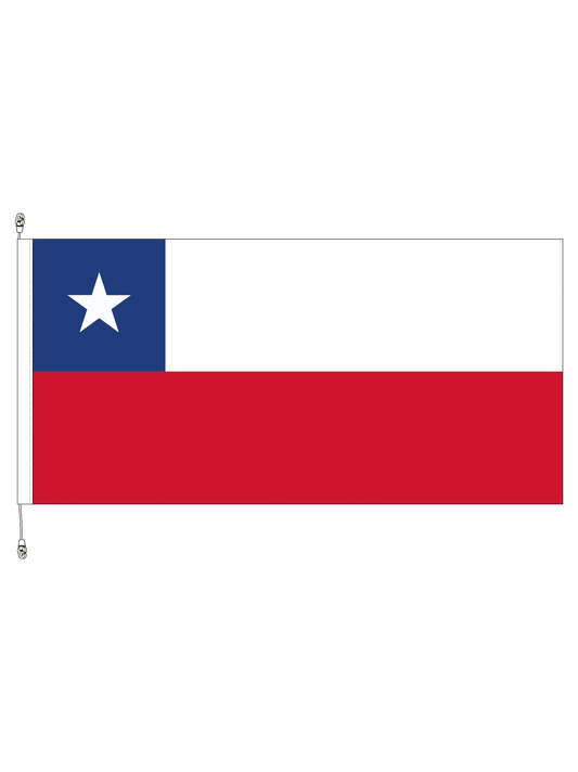 Chile Flag || Premium (with exclusive Swivel Clips).