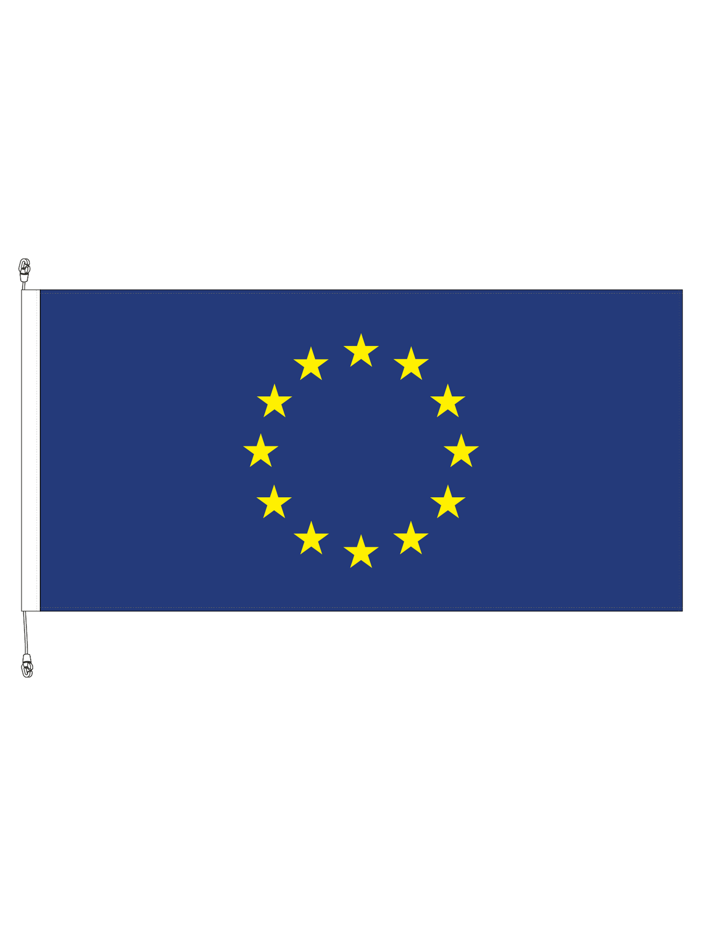European Union Flag (Council of Europe) || Premium (with exclusive Swivel Clips).