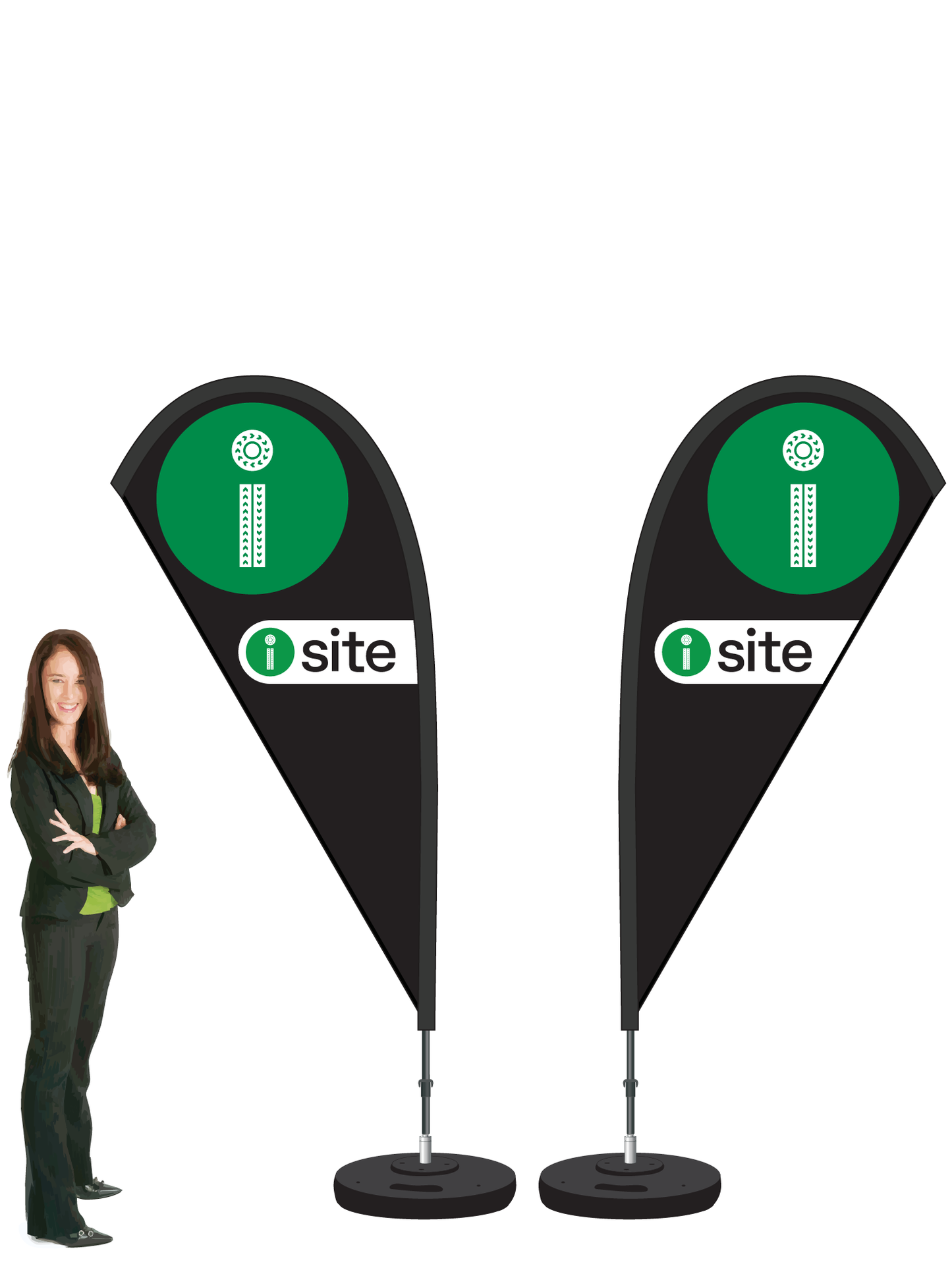 I-site Durapole Mayfly Double-sided Black