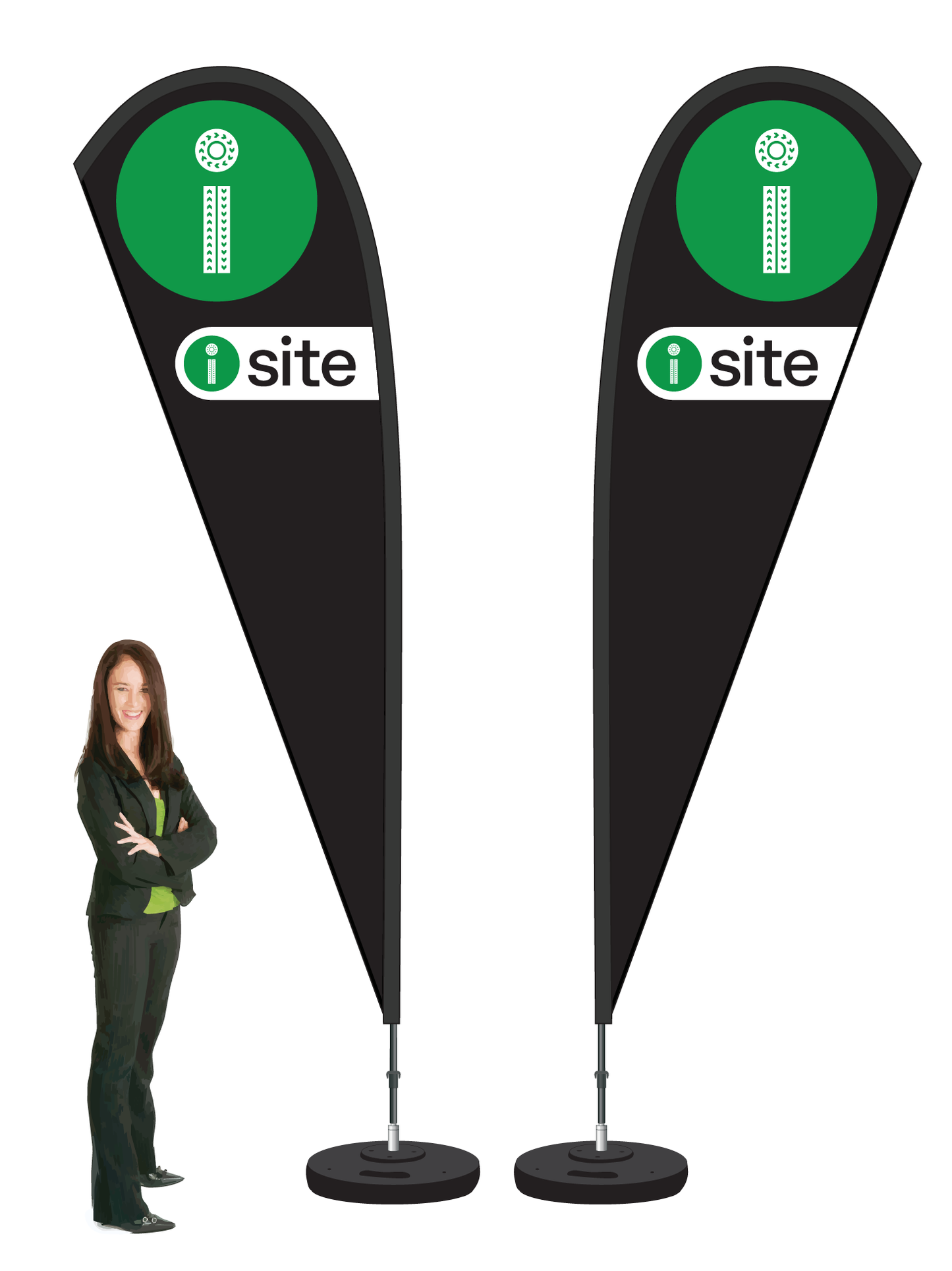 I-site Durapole Mayfly Double-sided Black