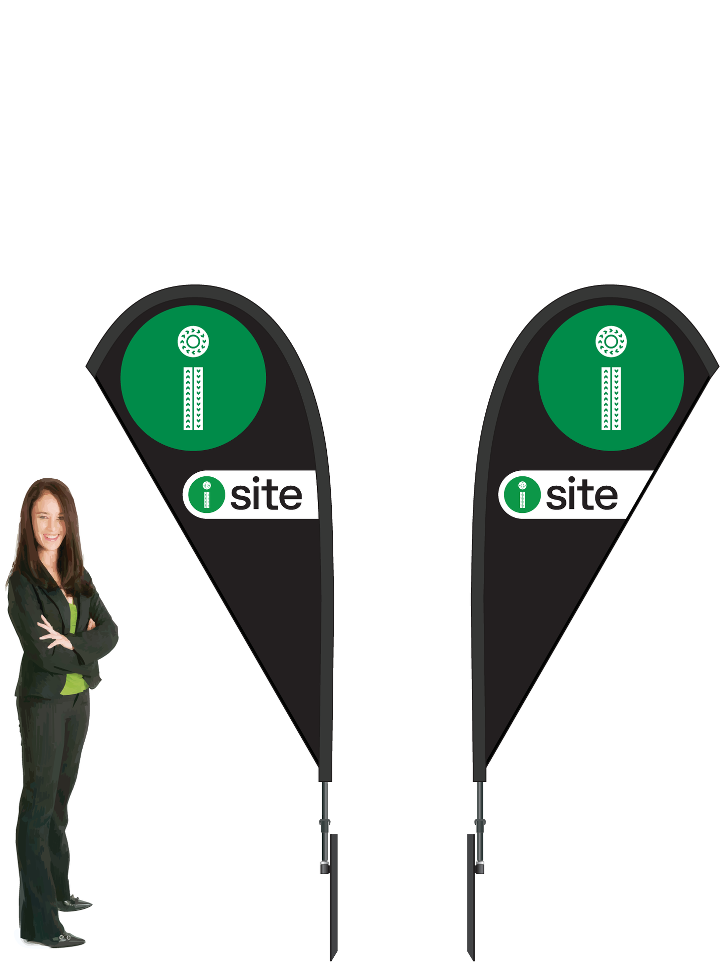 I-site Durapole Mayfly Double-sided Black