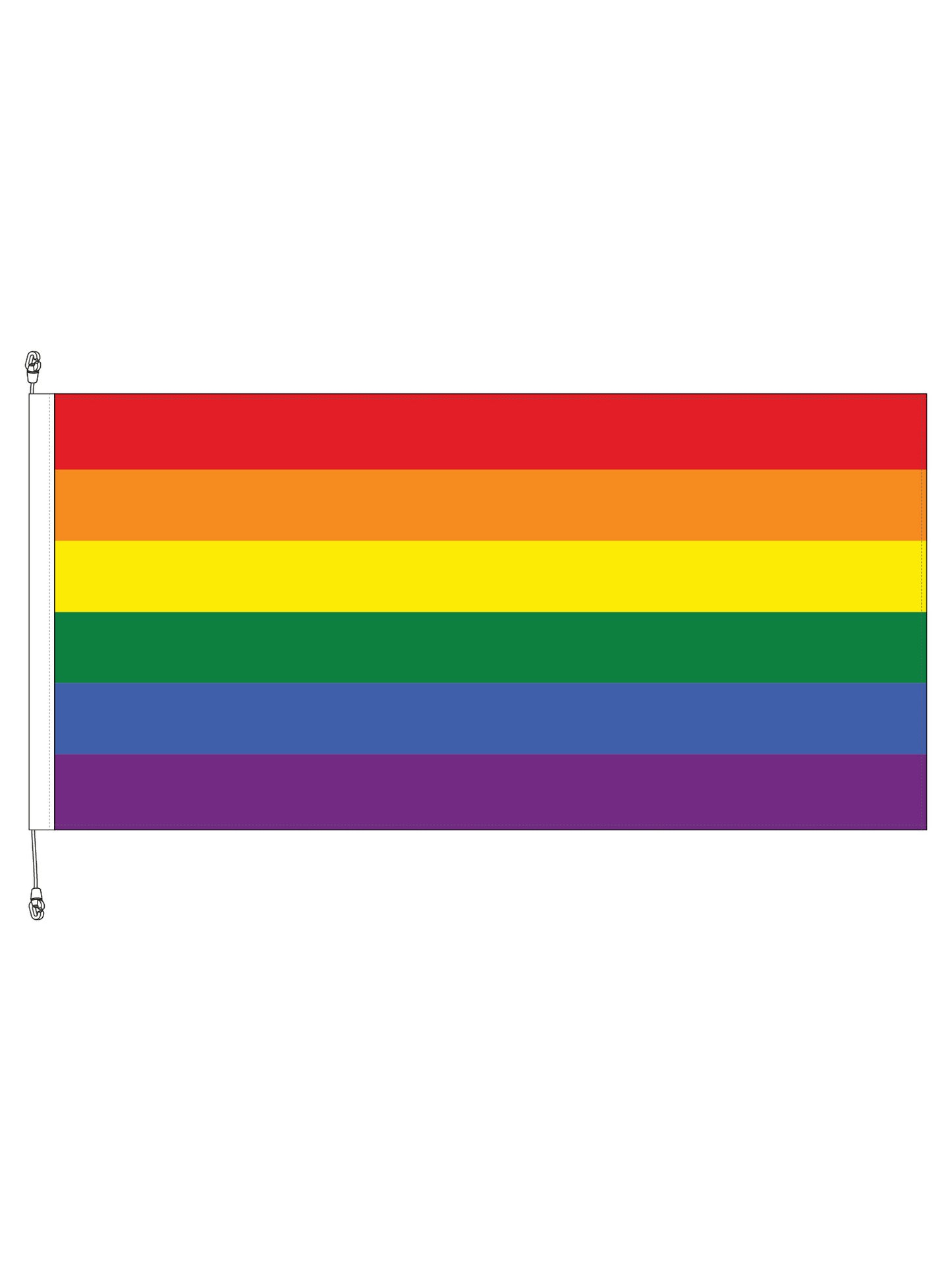 Pride Rainbow Horizontal Flag 1800x900mm