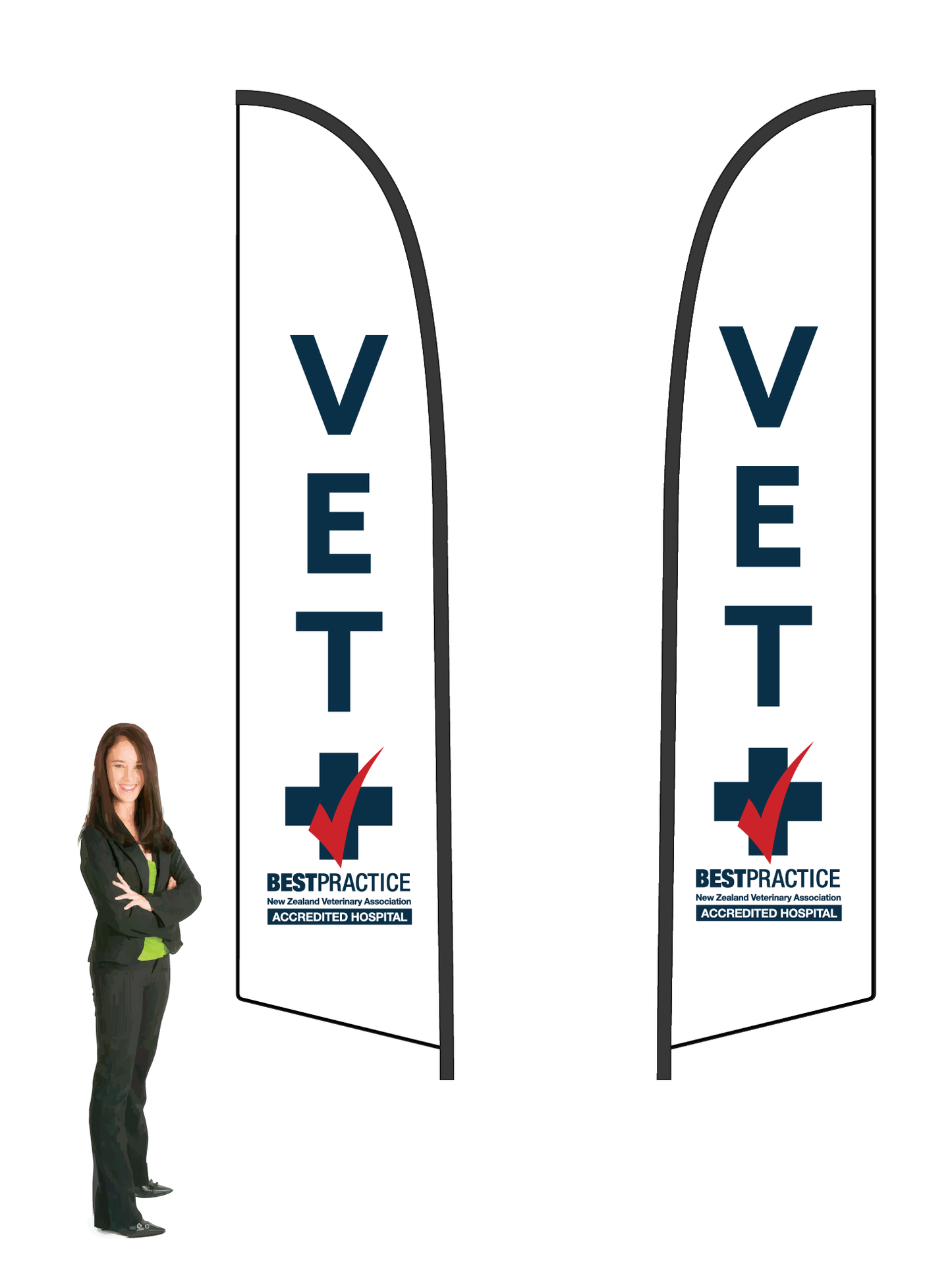 Vets Association Best Practice Durapole Flex 3.5m Double sided - Hospital