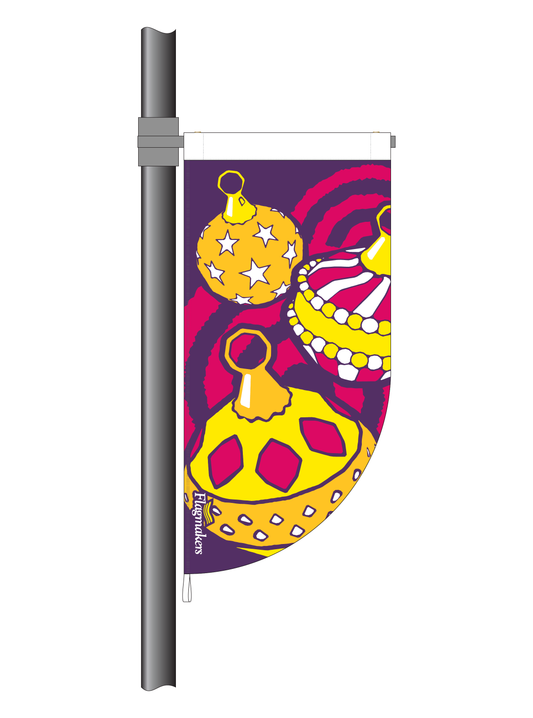 Festive Blast Purple Festive Streetflag || (Code: BR17)