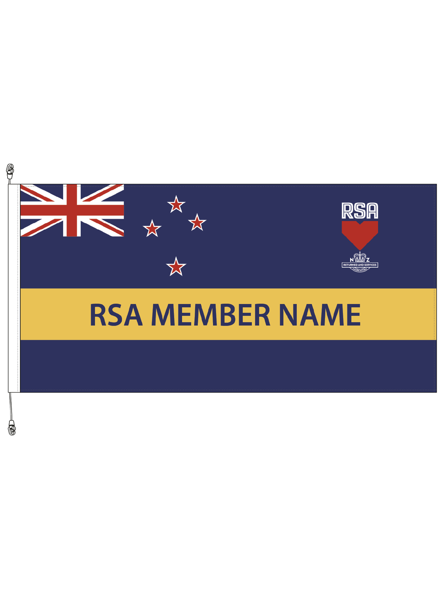 RSA Member Standard Flag || Premium Polybunting.