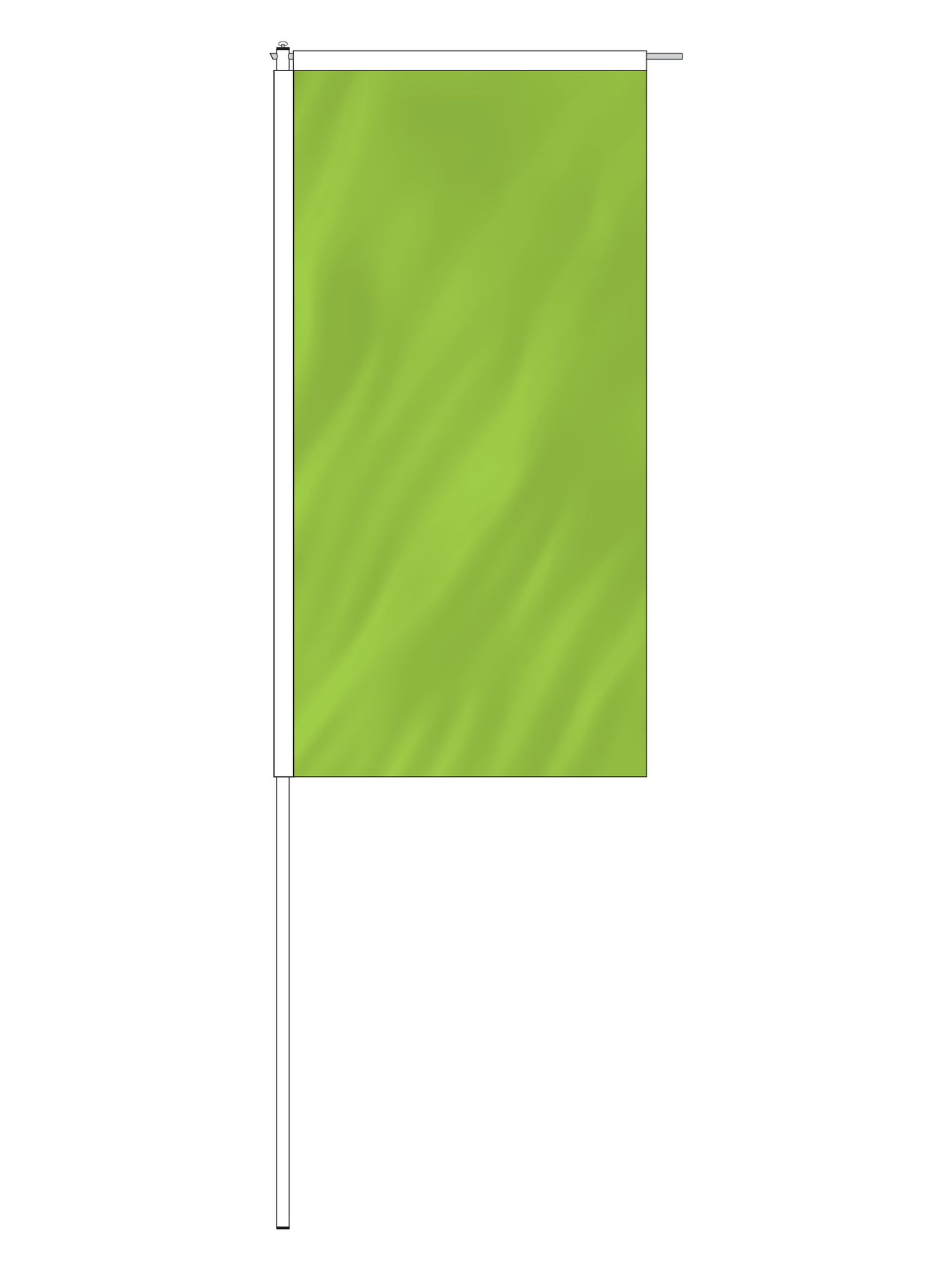 Royal Swing Arm Pole. || Powdercoated aluminium.