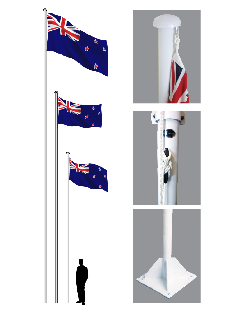 Supreme Flag Pole. Industrial Grade. || plus get a free Country Flag worth up to $103.00!