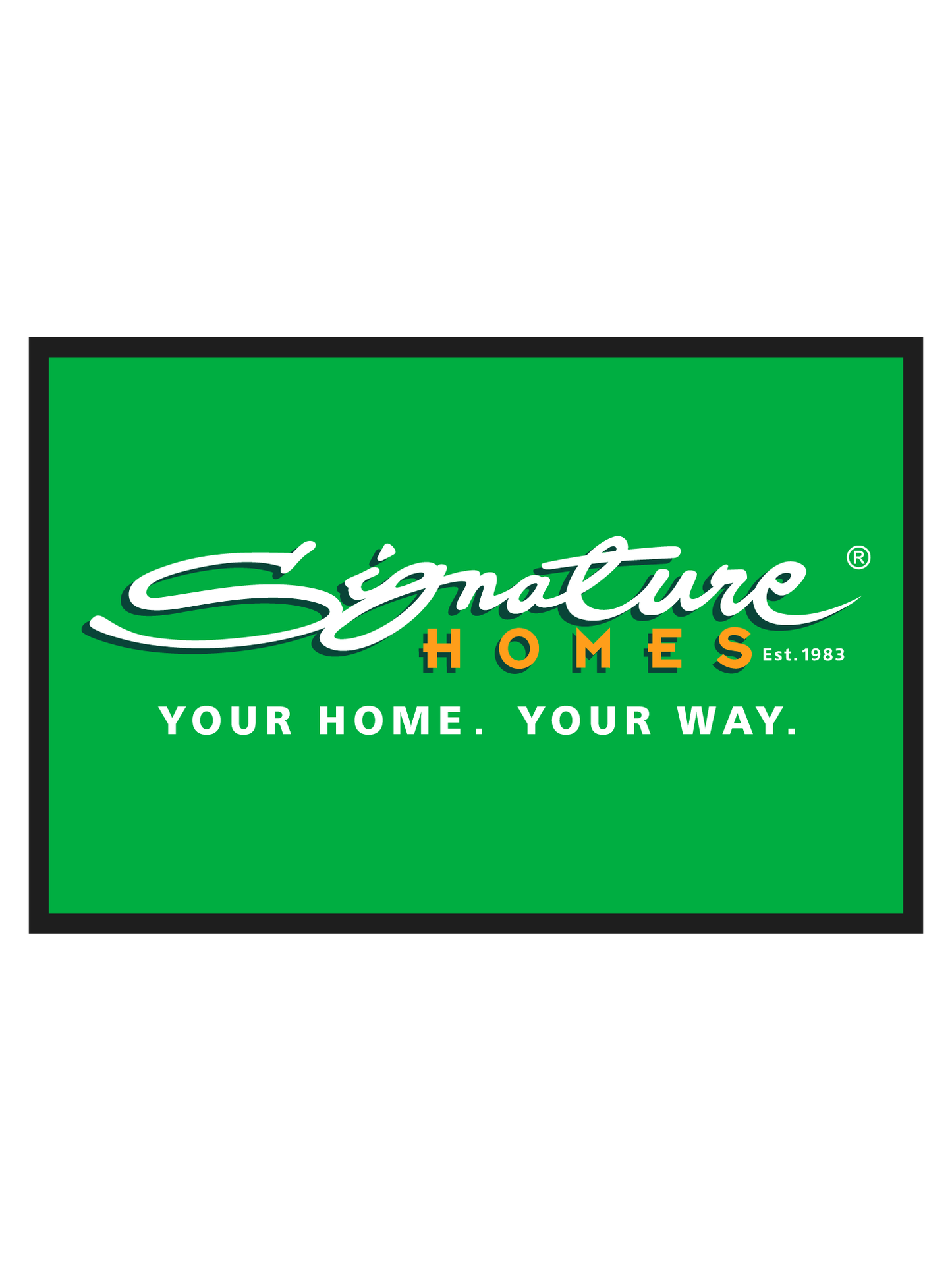 Signature Homes Branded Promotional Floor Mat