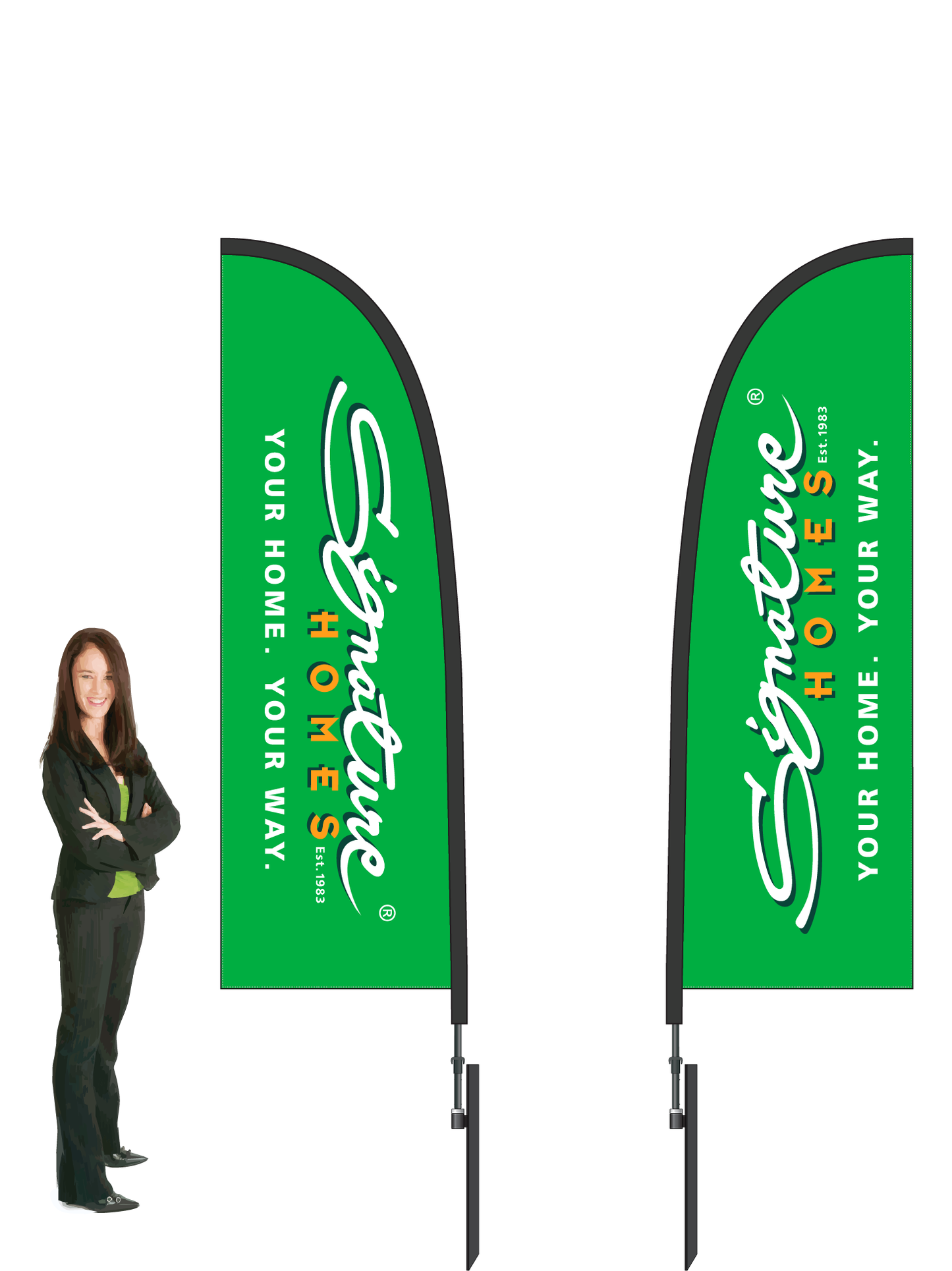 Signature Homes Durapole Flex Double Sided 2.5m