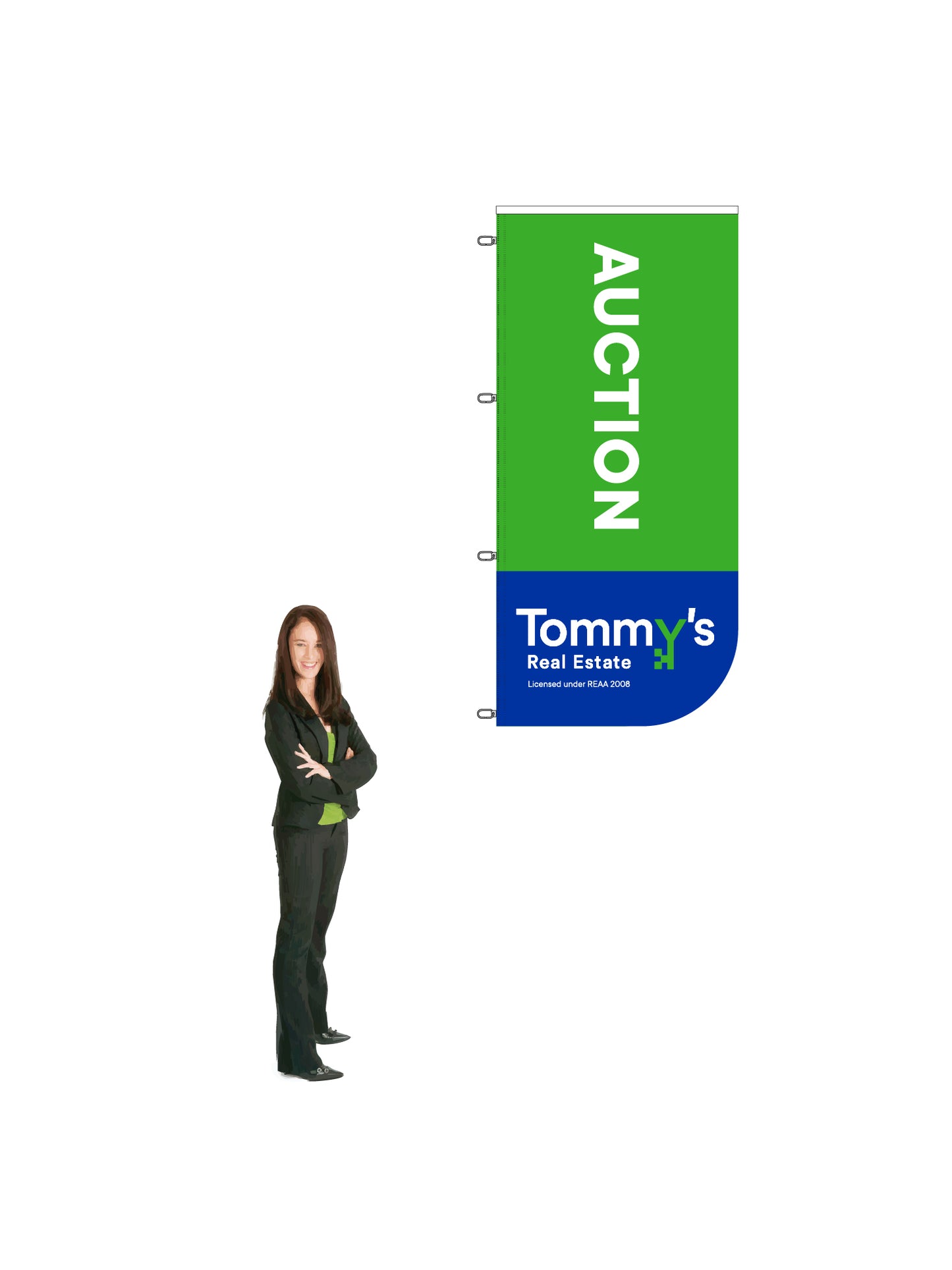 Durapole XT Flag and Display Single-Sided || Tommy's REAL ESTATE