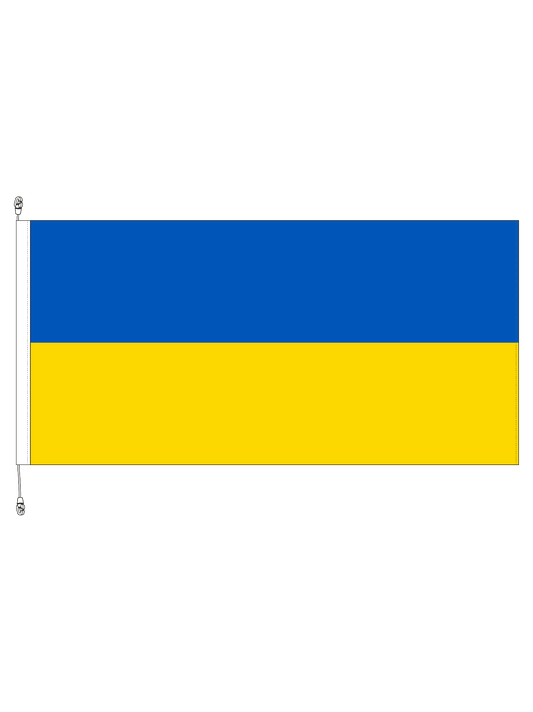 Ukraine Flag || Premium-grade fabric with Exclusive Swivel Clips. Profits donated to ReliefAid.