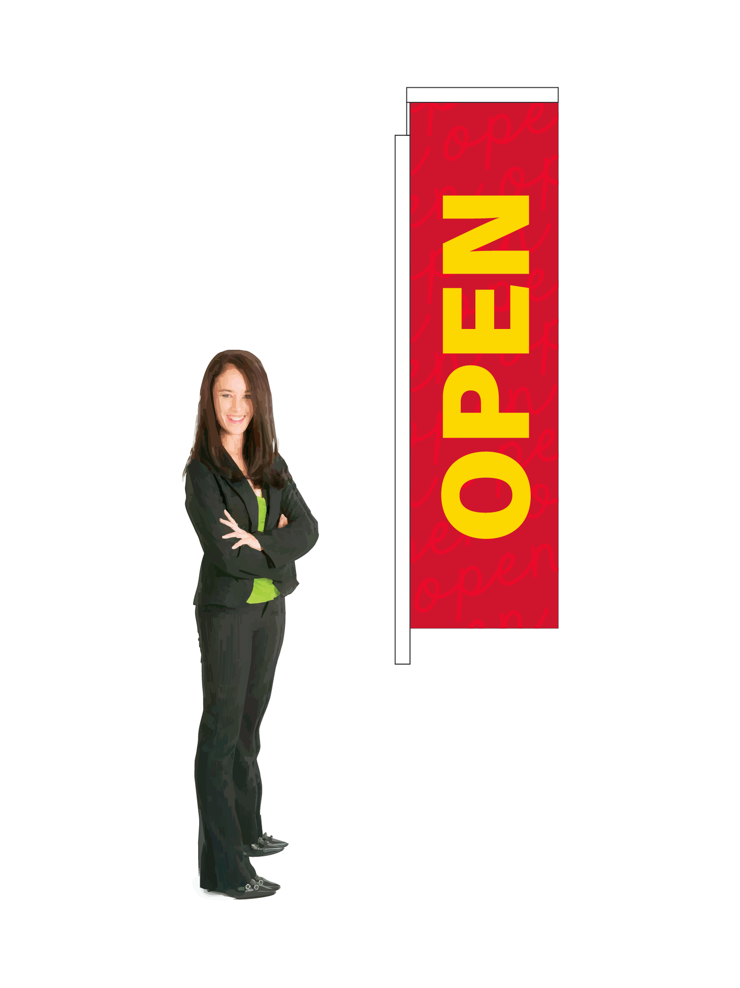 Open Pavement Display and Flag|| Value Range