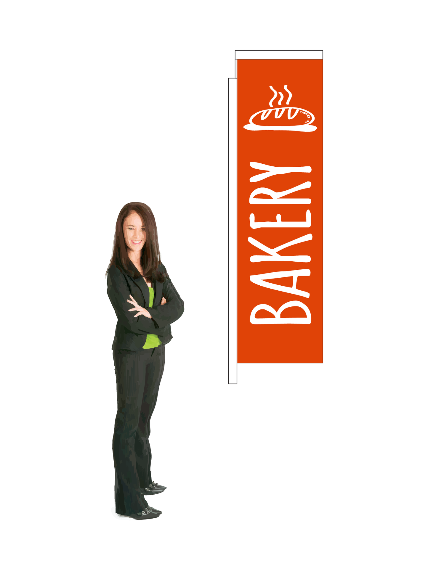 Bakery Pavement Display and Flag || Value Range