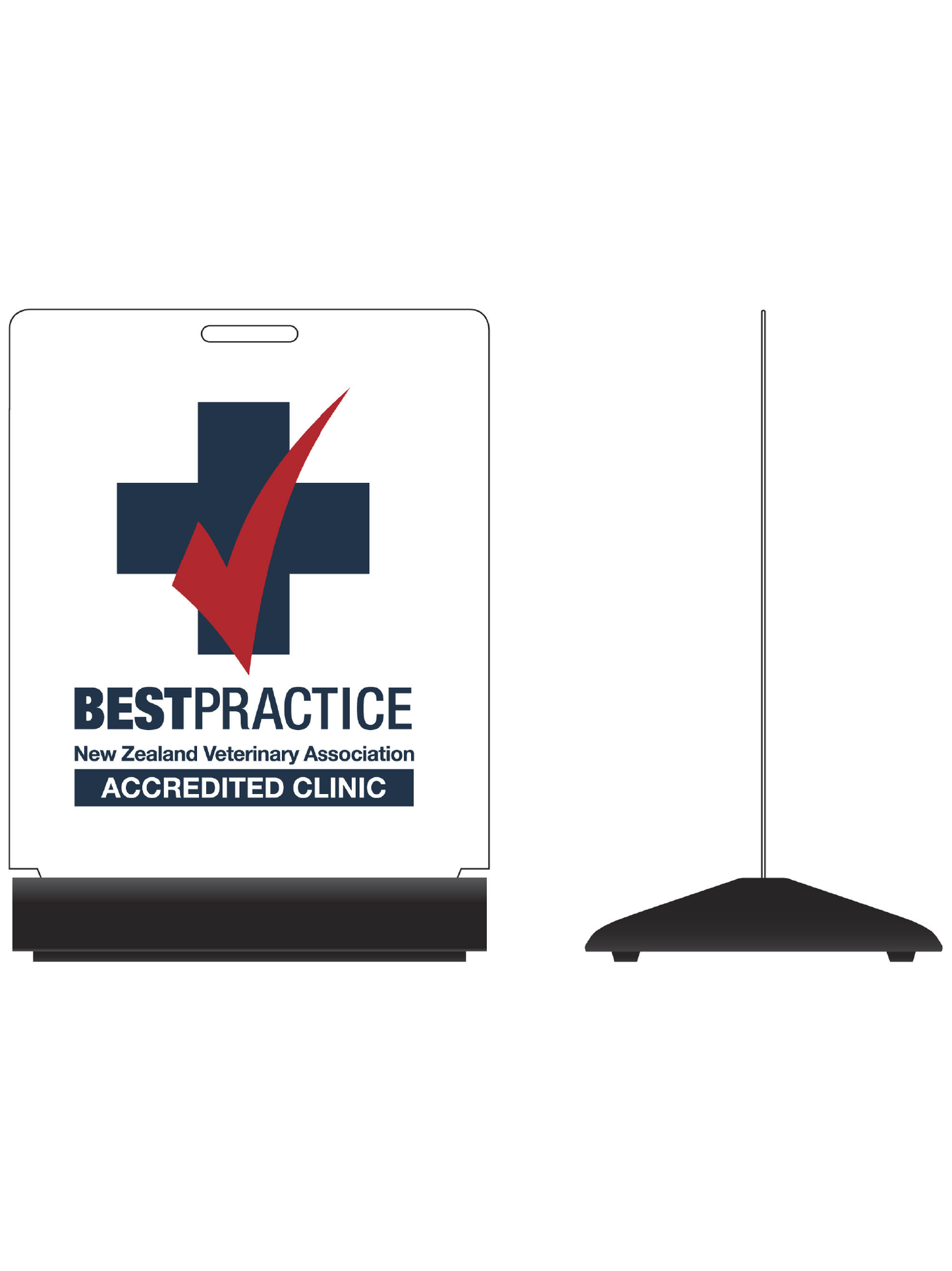 Vets Association Best Practice Footpath Sign - Clinic