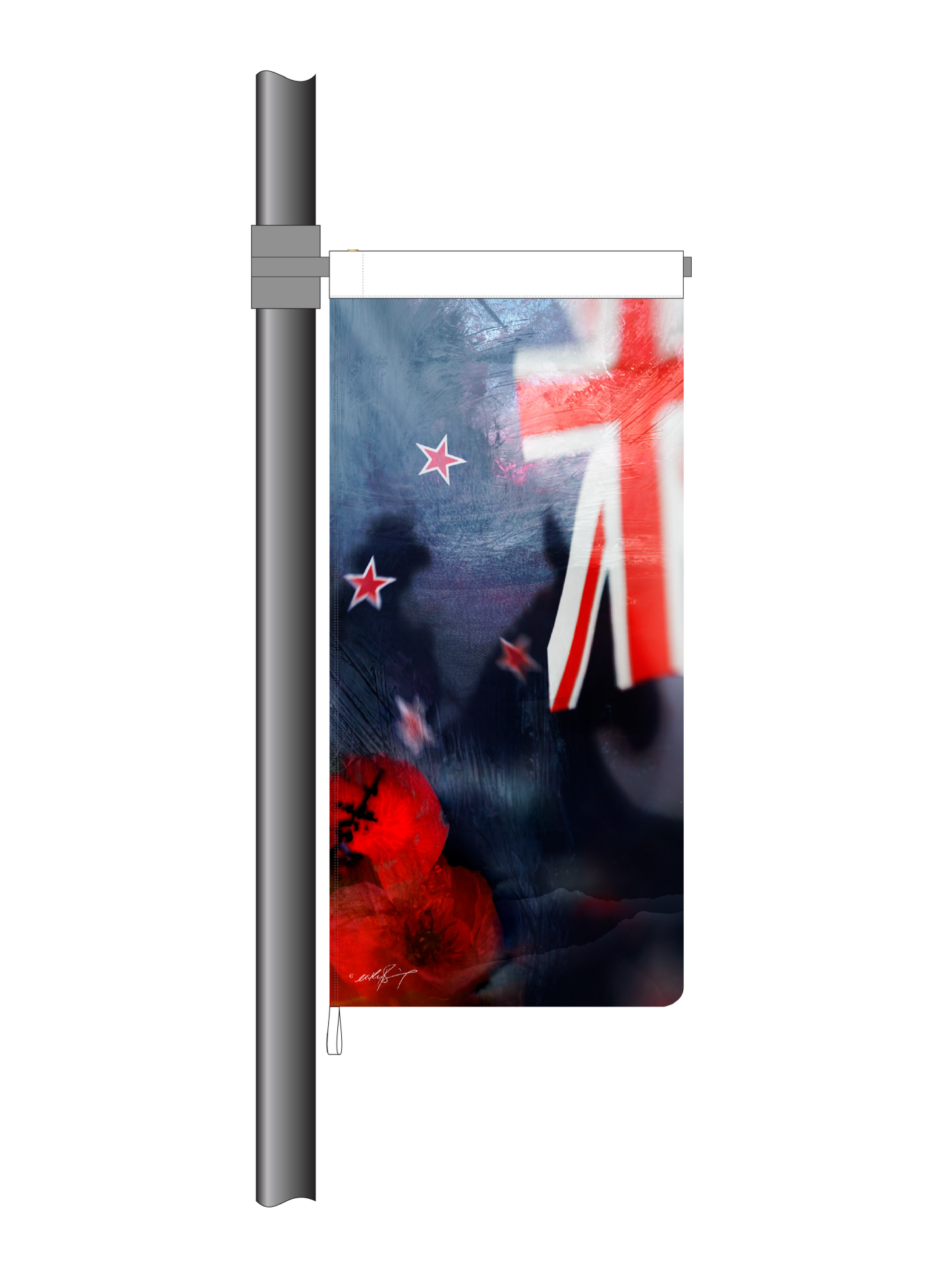 Designer ANZAC 'NZ Flag' StreetFlag
