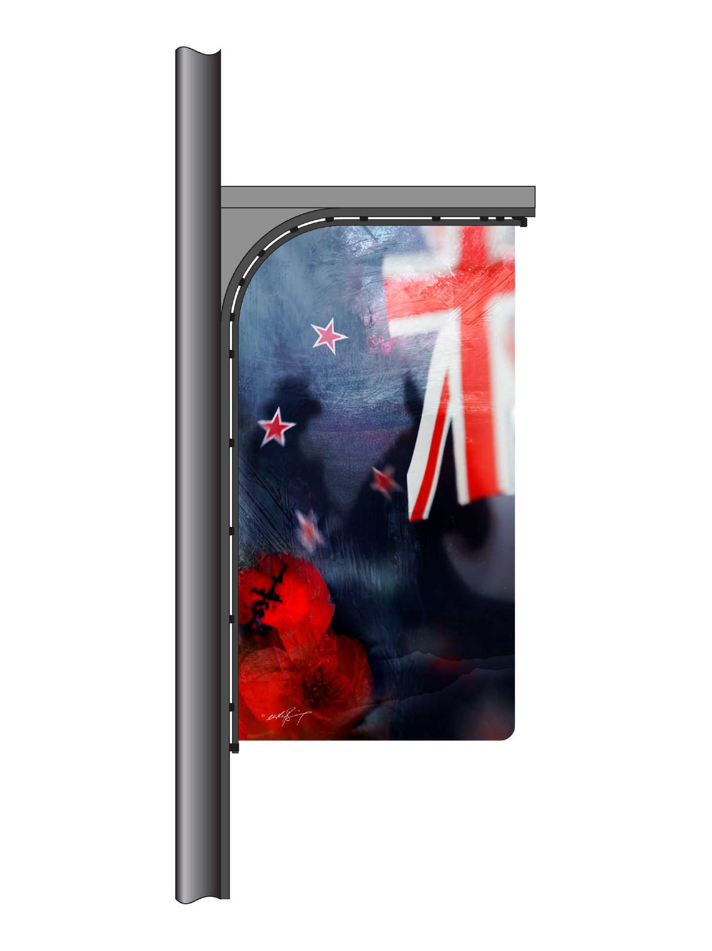Designer ANZAC 'NZ Flag' StreetFlag
