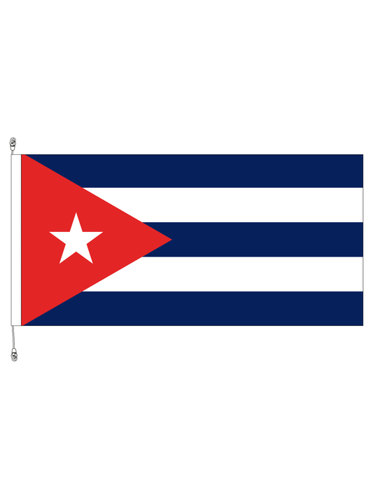 Cuba Flag || Premium (with exclusive Swivel Clips).