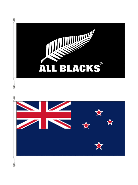 All Blacks® and New Zealand Premium Flag|| Premium Flag Bundle. SAVE $20.00!