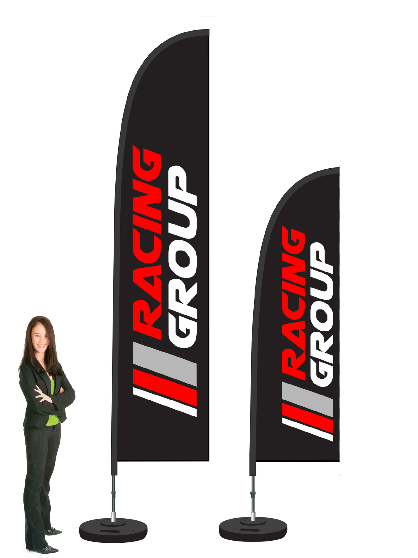 Durapole Flex Custom Brand Flag and Display
