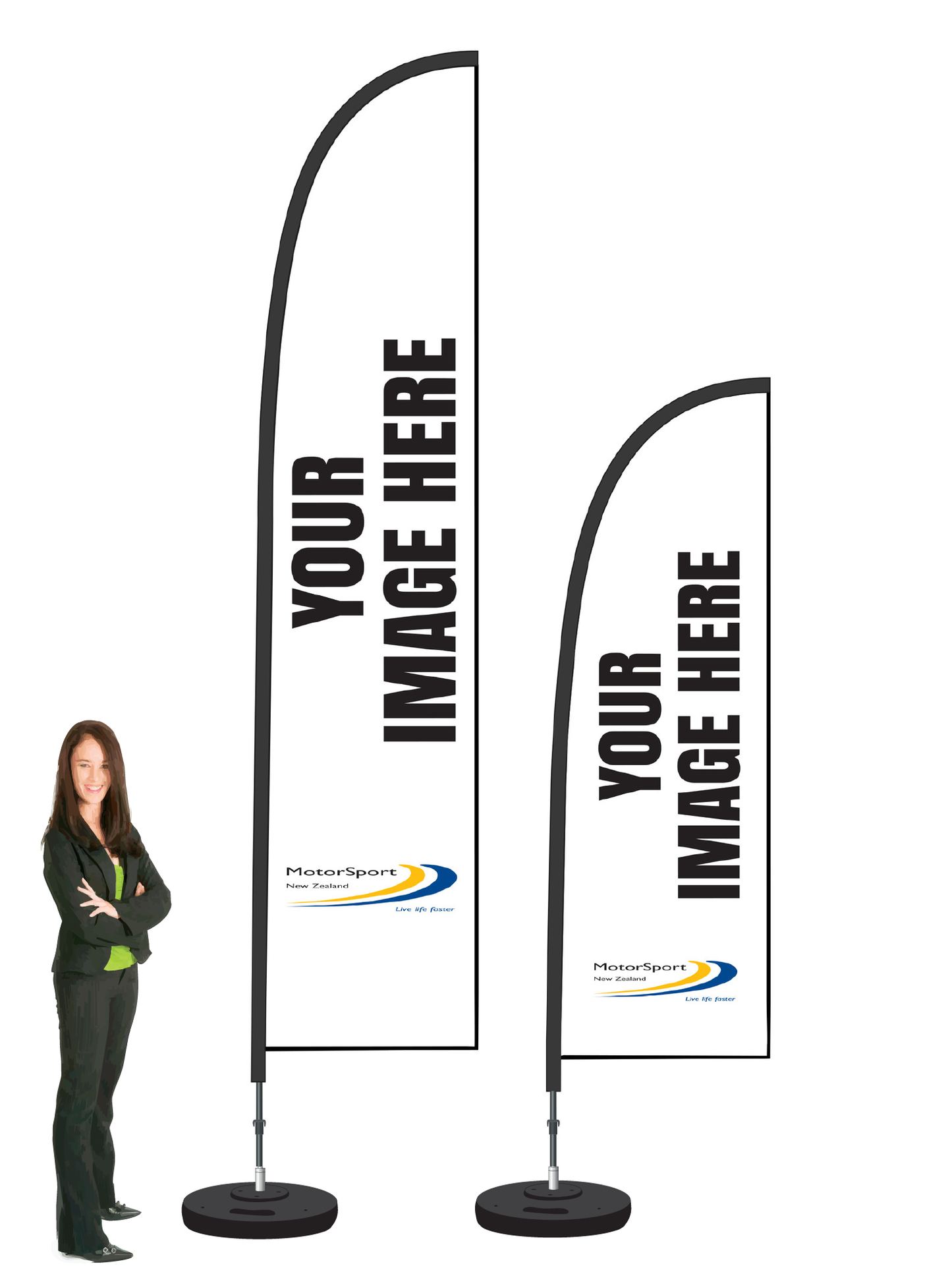 Durapole Flex Custom Brand Flag and Display