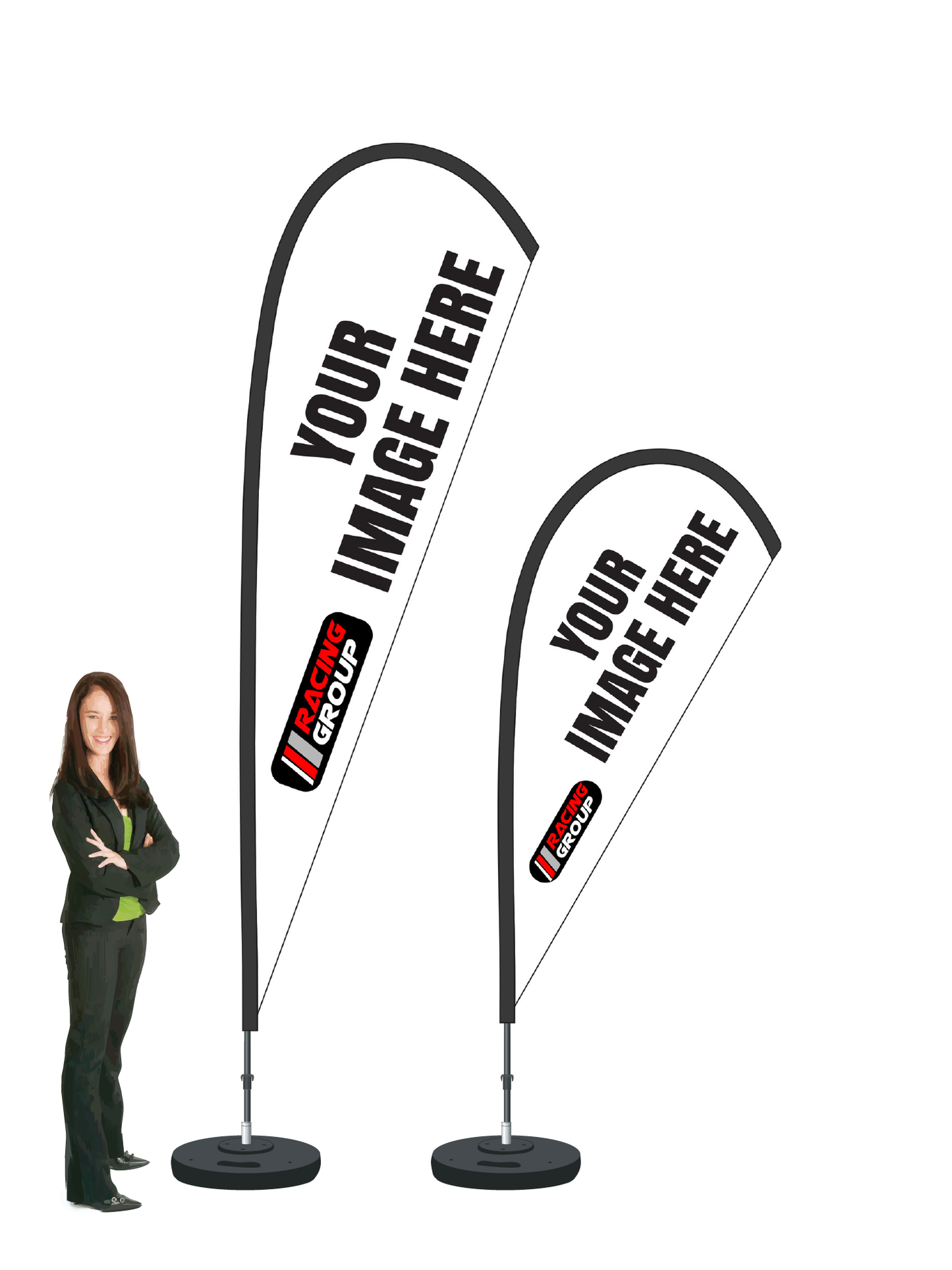 Durapole Mayfly Custom Brand Flag and Display