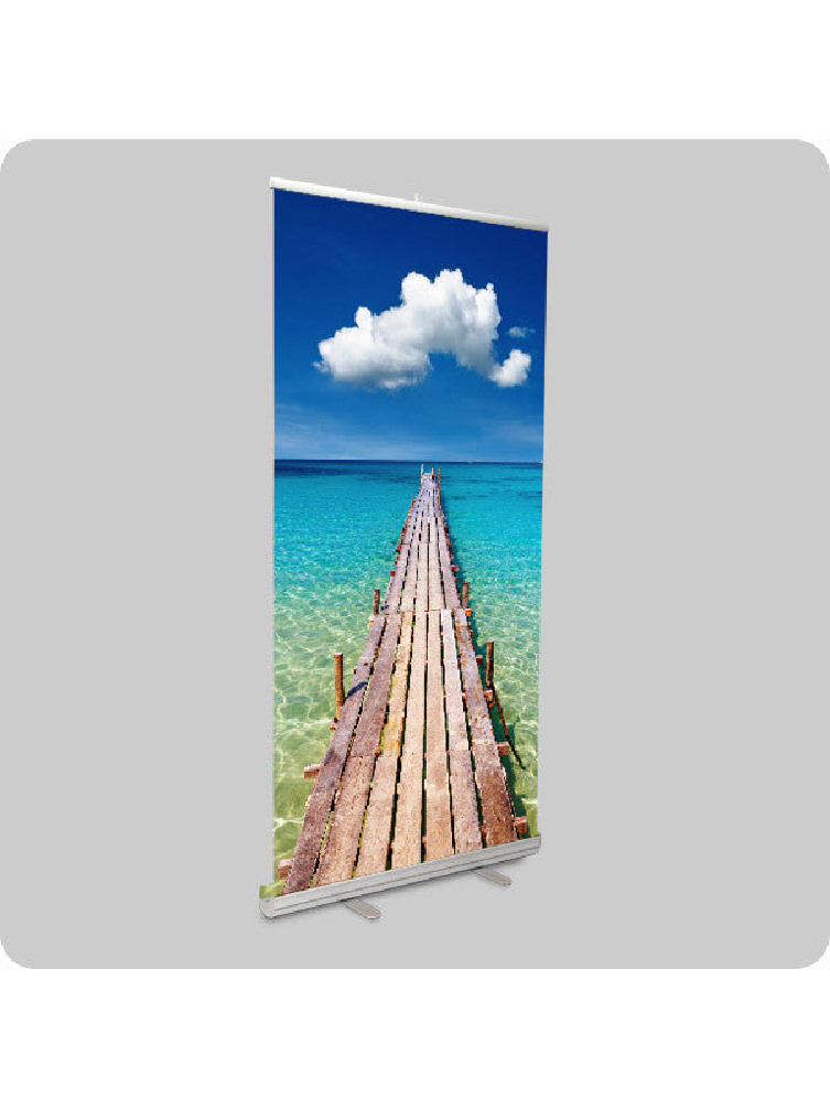 Regular Long-life Satin Fabric RollUp Banner || No Creasing or curling. 1/2 Price Deal