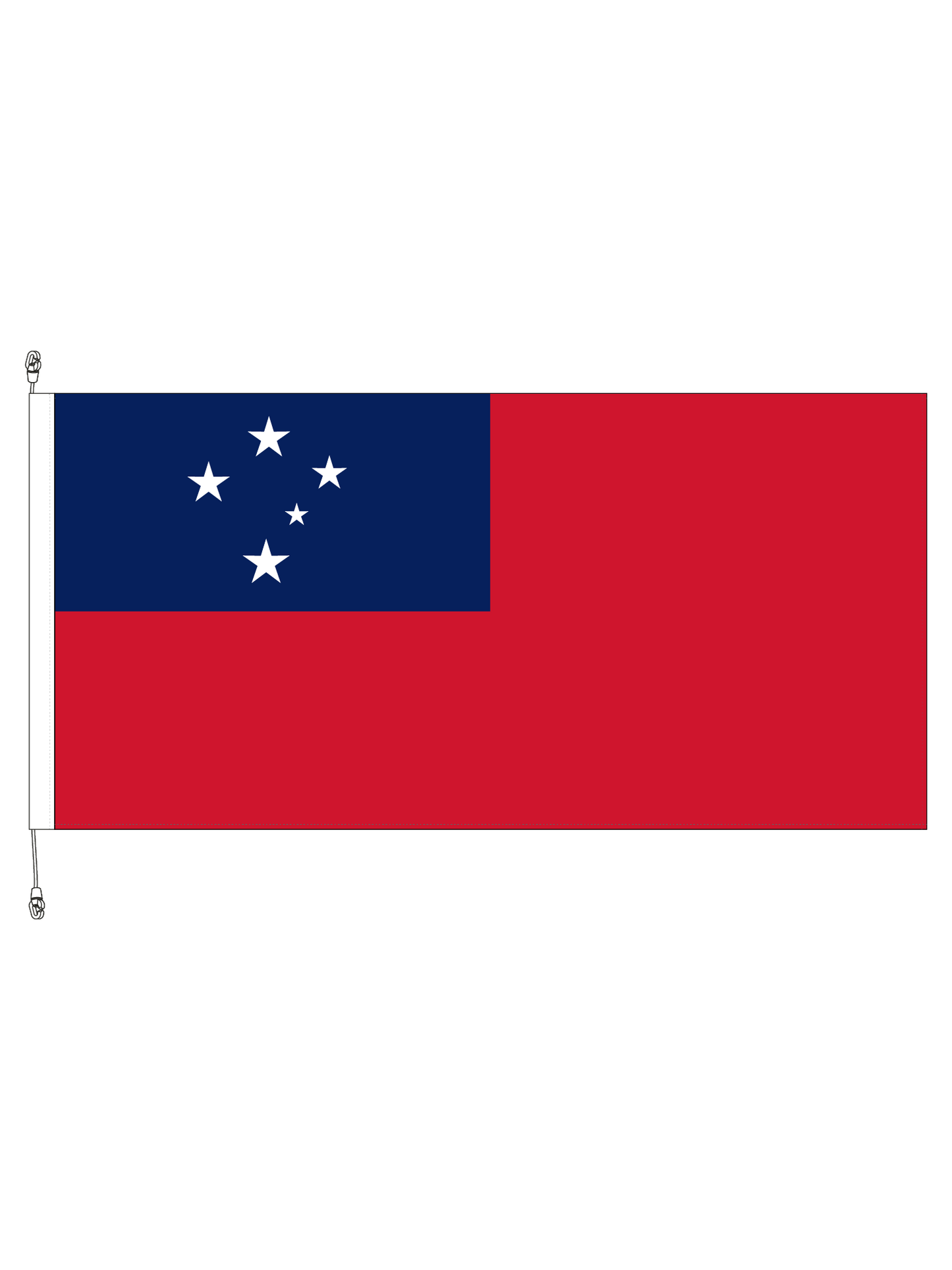 Samoa Flag || Premium (with exclusive Swivel Clips). Free Shipping in NZ!