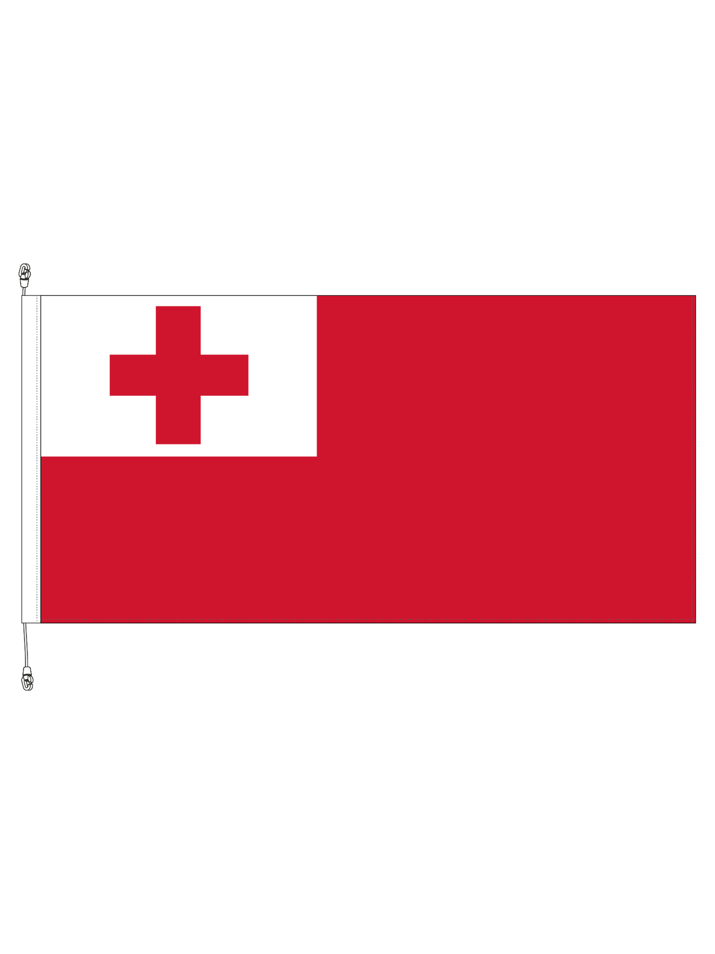 Tonga Flag || Premium (with exclusive Swivel Clips). Free Shipping in NZ!*