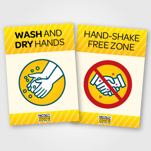 STOCK COVID-19 SIGNBOARDS