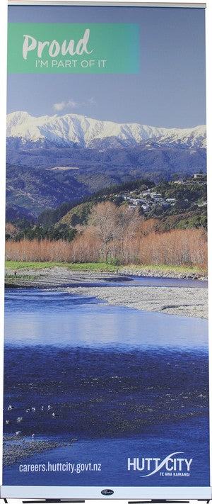 Double-Sided RollUp Satin Fabric Banner