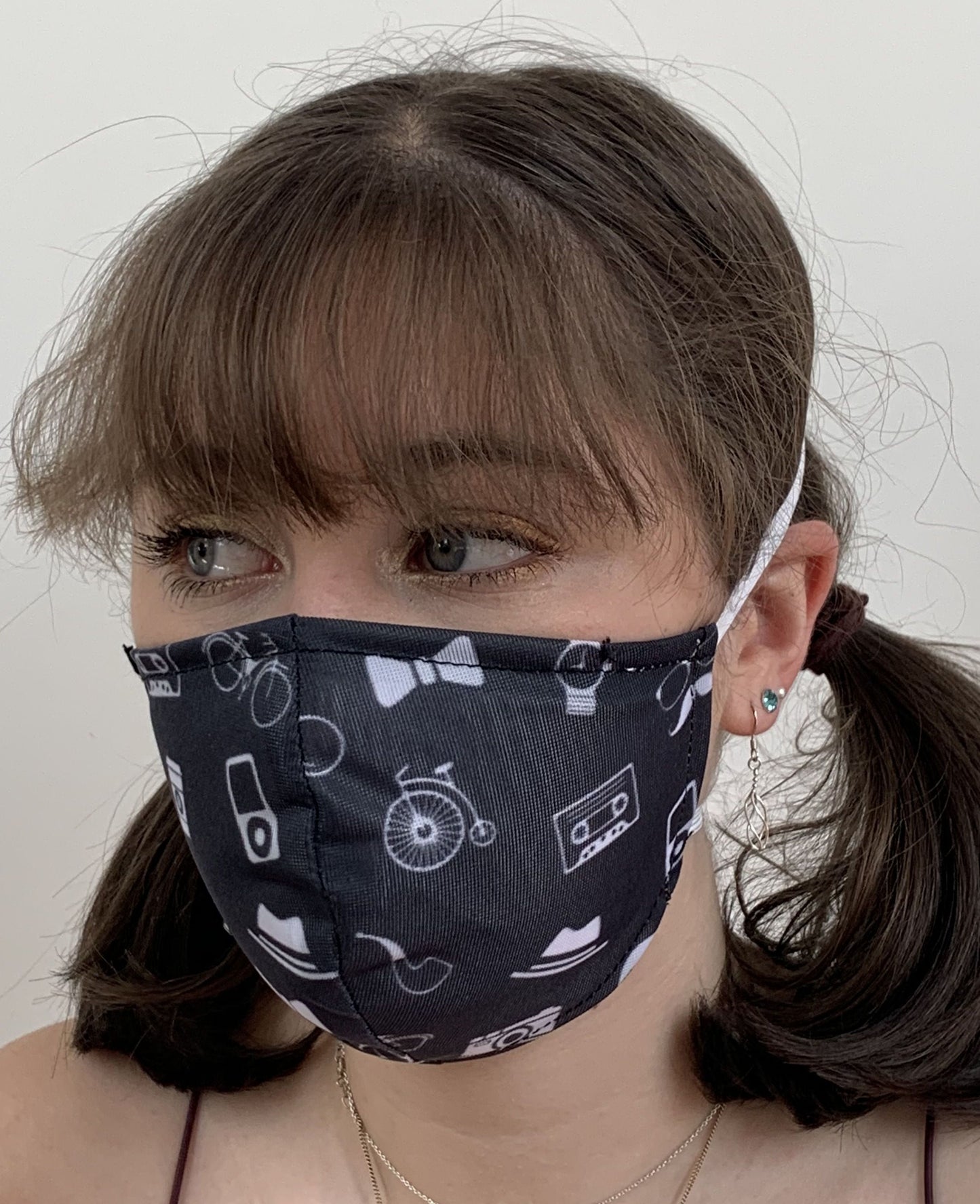 FACE MASKS. HIPSTER RETRO DESIGN ADULT AND CHILD SIZES. PRICED FROM: