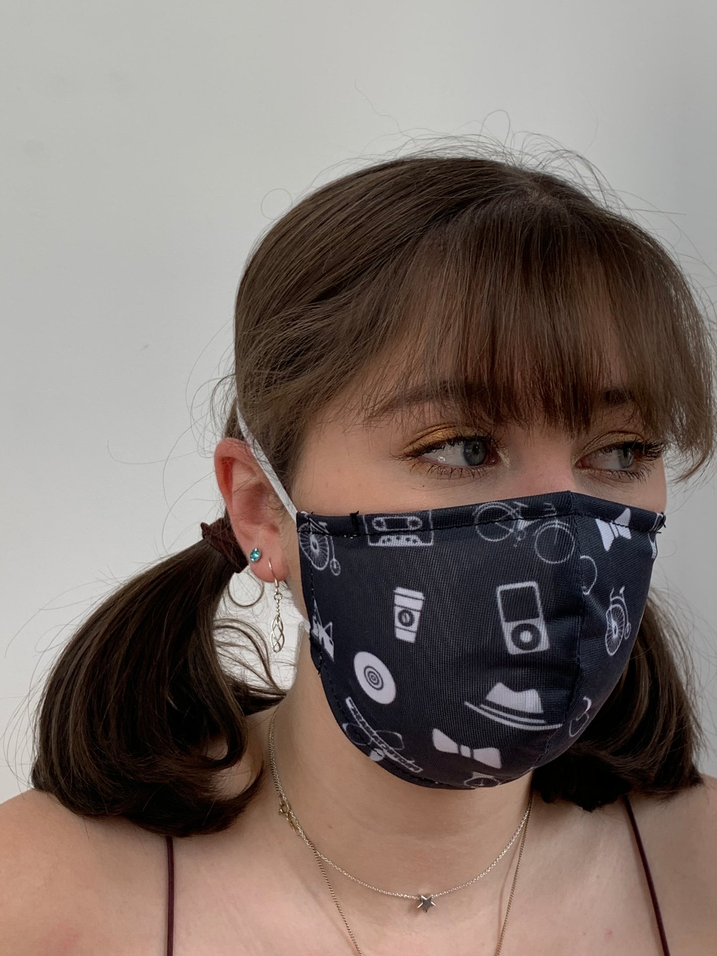 FACE MASKS. HIPSTER RETRO DESIGN ADULT AND CHILD SIZES. PRICED FROM: