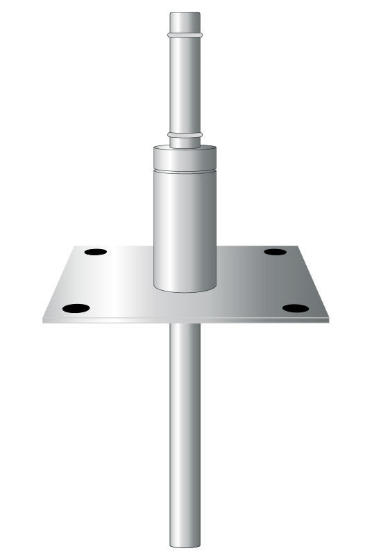 InGround Mount. Stainless Steel || with removable spigot