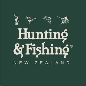 Hunting & Fishing Sticker - Large. || Pk of 100. Size: 300mm x 300mm
