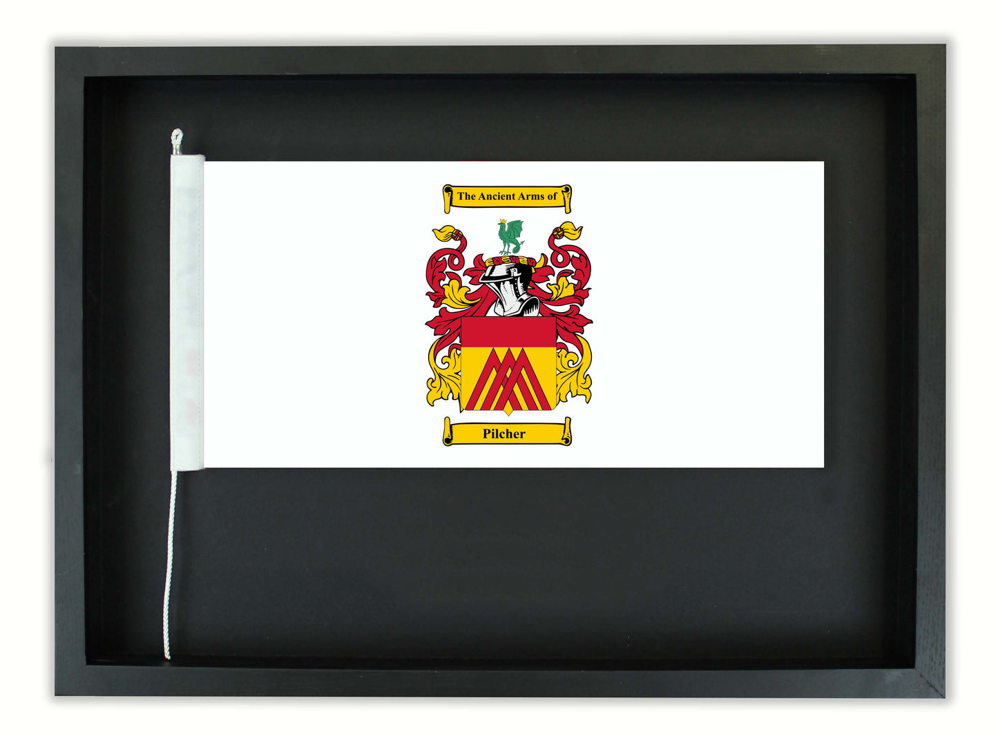 Custom Coat of Arms in a Black Oak Frame. || Free shipping in NZ.