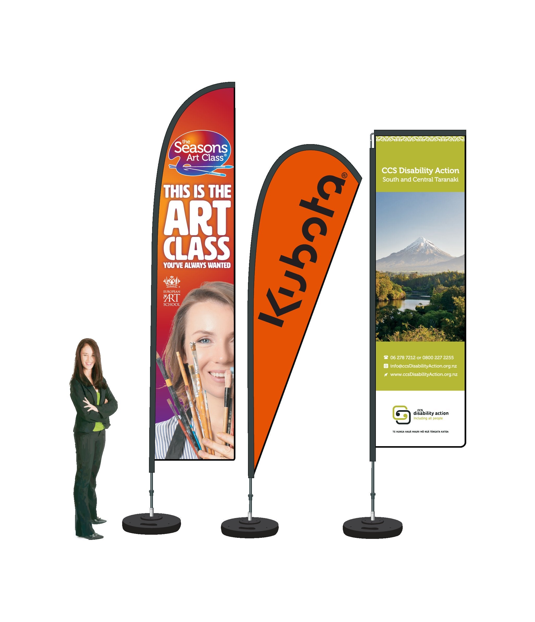 Teardrop Flags and Feather Flags. Commercial Grade. Custom Flags ...