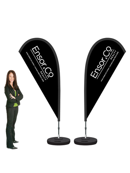Durapole® Mayfly Double-Sided Flag and Display || AndCo REAL ESTATE