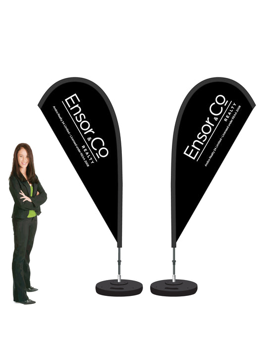 Durapole® Mayfly Double-Sided Flag and Display || AndCo REAL ESTATE