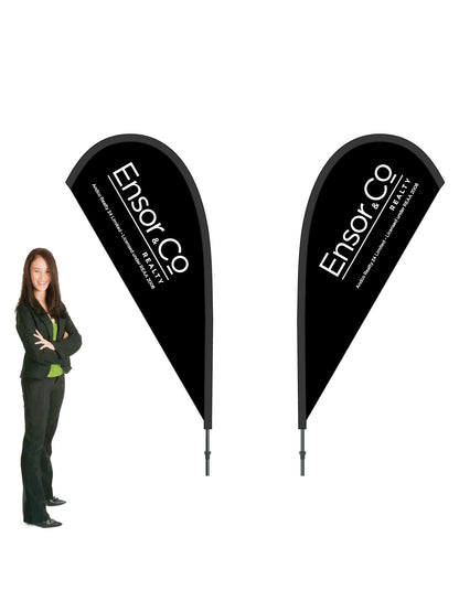 Durapole® Mayfly Double-Sided Flag and Display || AndCo REAL ESTATE