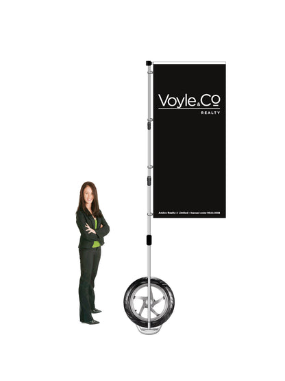 Durapole XT Flag and Display Single-Sided || AndCo REAL ESTATE