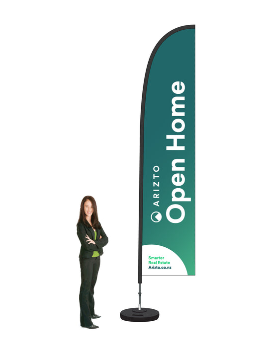 Durapole® Flex OPEN HOME Flag and Display - Single-Sided. Large Only. || ARITZO REAL ESTATE
